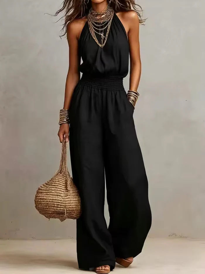 Ainara | Mono con cuello halter