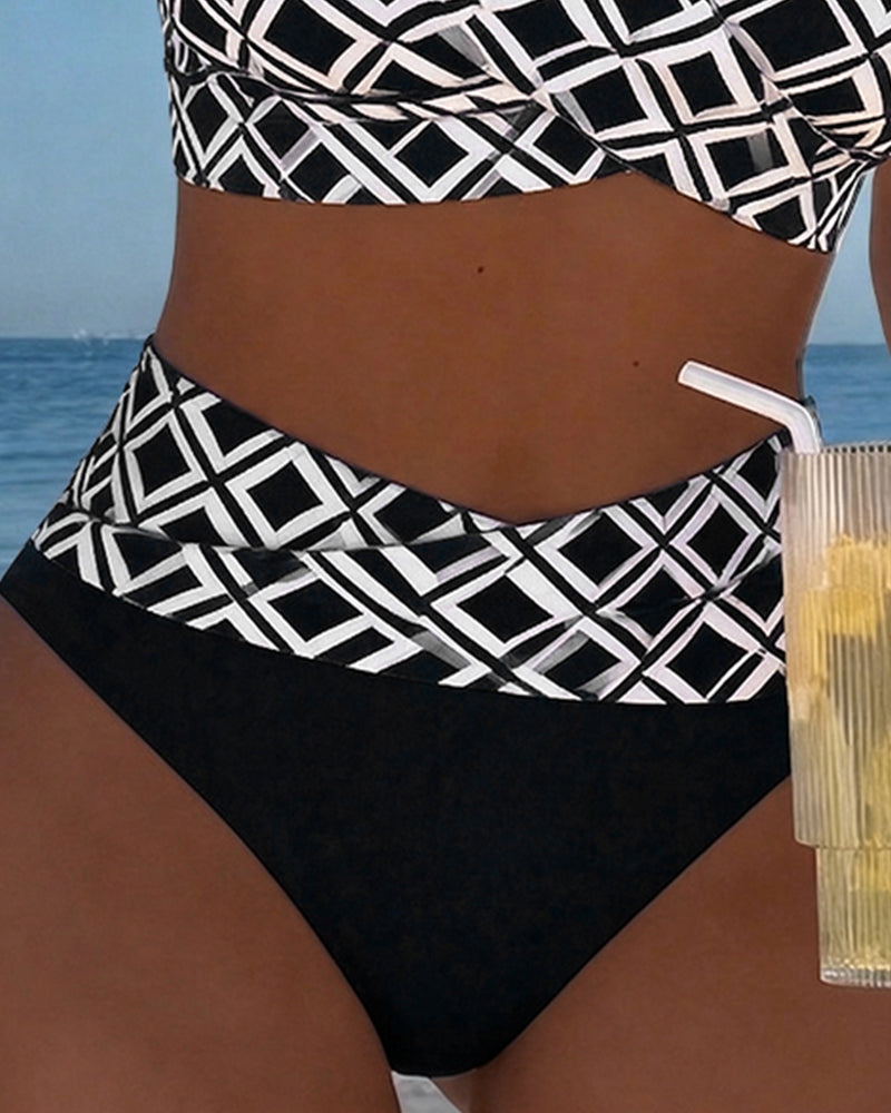 Diamante - Bikini de dos piezas con corte de sujetador